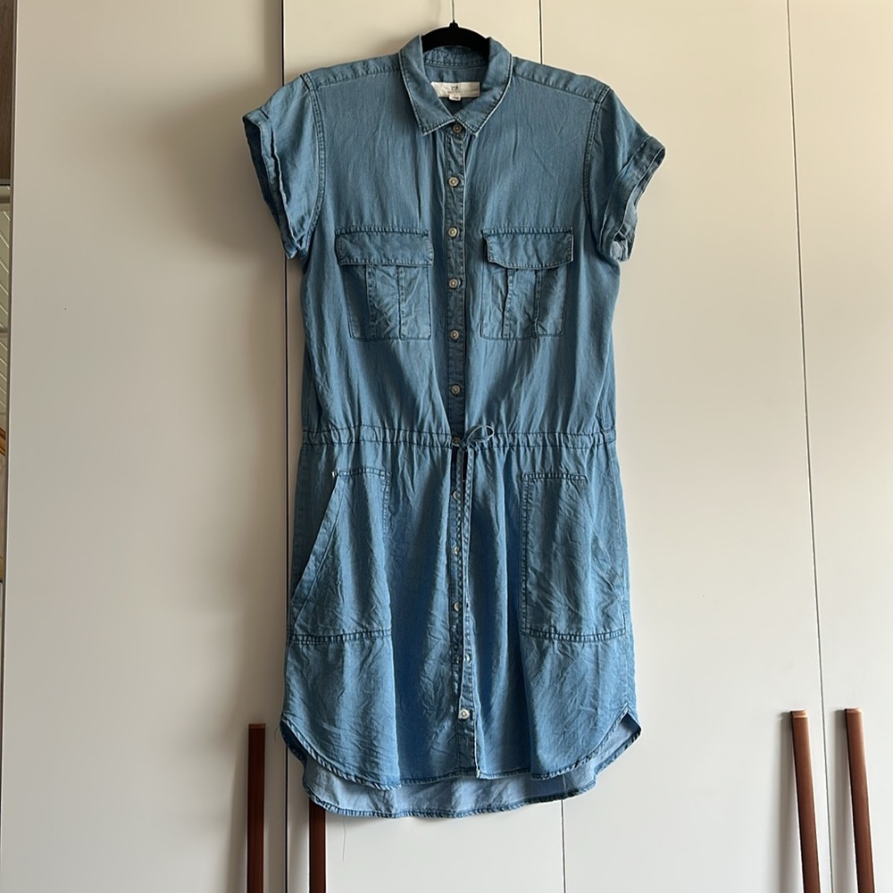 Thread & Supply Light Blue Denim Top